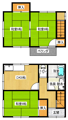 南部 構造:木造
